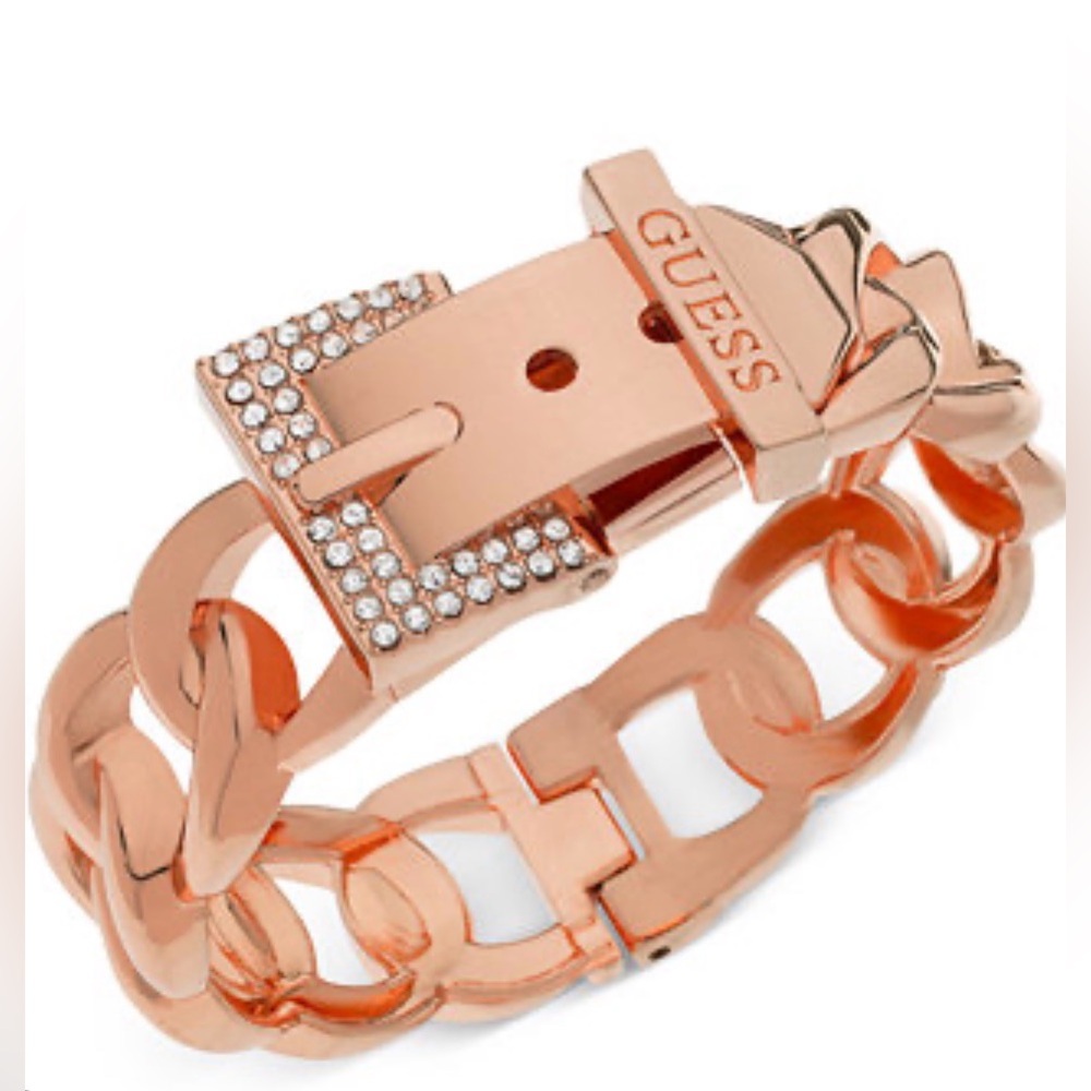 GUESS Rose Gold Strap Embellished Adjustable Bracelet
Nwt - Picture 3 of 3